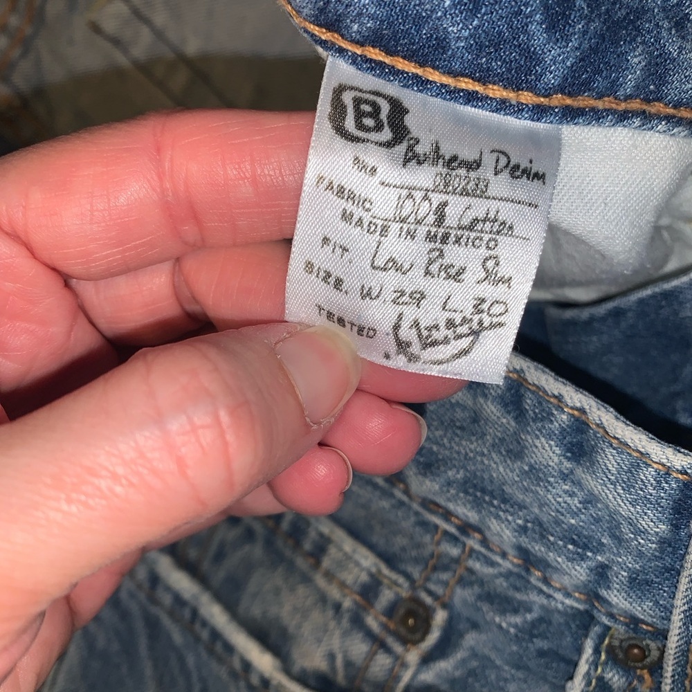 Bullhead denim Mexico 100% cotton low rise slim 29x 30 - Picture 3 of 9